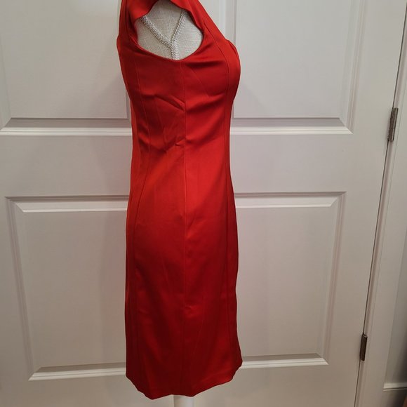 BNWT David Meister Red Cocktail Dress, Size 2 - Picture 5 of 10